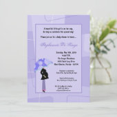 Invitation 5x7 Modern Mod Maman Shopping Baby shower Invitati (Debout devant)