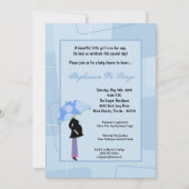 Invitation 5x7 Modern Mod Maman Shopping Baby shower Invitati (Devant)