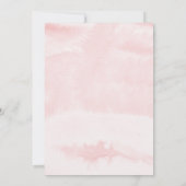 Invitation 5x7 Mommy Baby Elephant Foliage Blush Rose Douche (Dos)