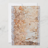 Invitation 5x7 Numéro de tableau Fiche pays grange dentelle d (Dos)