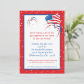 Invitation 5x7 Party quatrièmement 4 juillet l'invitation de (Debout devant)