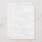 Invitation 5x7 Pays Dentelle blanche Imprimer (Dos)