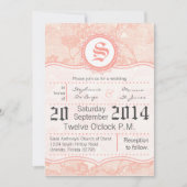 Invitation 5x7 Pays Dentelle de corail Imprimer (Devant)