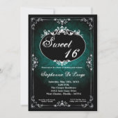 Invitation 5x7 Pendentif Broach Sweet 16 Anniversaire Invitat (Devant)
