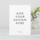 Invitation 5x7 pouces (Debout devant)