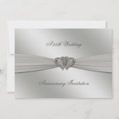 Invitation 5x7 pour les 25 ans de mariage Argent C (Devant)