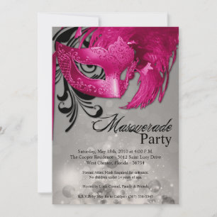 Invitation 5x7 Rose Masquerade Sweet 16 Anniversaire Invitati