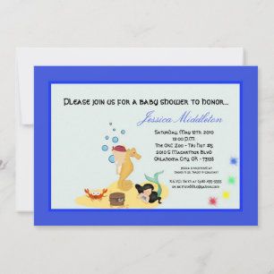 Invitation 5x7 Sous l'invitation du Baby shower des Garçons d