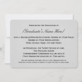 Invitation 5x7 Tassel valait la peine de l'Hassle College Gra (Dos)