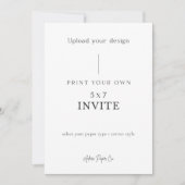 invitation 5x7 : Téléchargez votre propre (Devant)