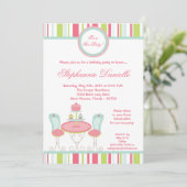 Invitation 5x7 Tendance Chic Tea Party Anniversaire Partie In (Debout devant)