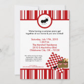 Invitation 5x7 Time Picnic Barbecue Summer (Devant)