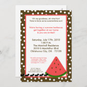 Invitation 5x7 Watermelon Summer Pique-nique Barbecue Invitat (Devant / Derrière)