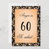 Invitation 60 alors quelle Fleur de marguerite Fleur florale (Devant)