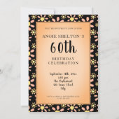 Invitation 60 alors quelle Fleur de marguerite Fleur florale (Dos)