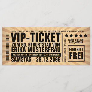 Invitation 60. Anniversaire (personalisierbar)