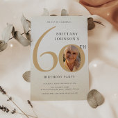 Invitation 60 Anniversaire Photo Elégant 60e Anniversaire