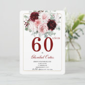 Invitation 60 Ans Anniversaire Adulte Femme (Debout devant)