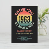 Invitation 60 Ans de décontraction 1963 Fête d'anniversaire (Debout devant)