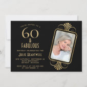 Invitation 60 ans et Fabuleux Déco 60e anniversaire (Devant)
