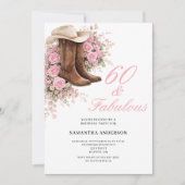 Invitation 60 ans et Fabuleux Fleurs occidentales 60e anniver (Devant)