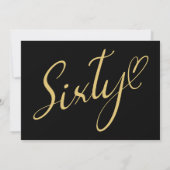 Invitation 60 Black Gold 60e anniversaire (Dos)