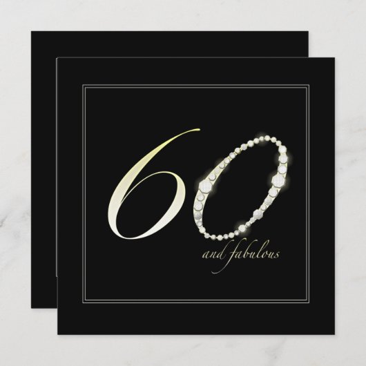 Invitation 60 et fabuleux (Devant / Derrière)