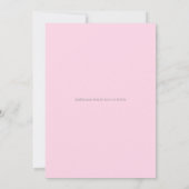 Invitation 60 et Fabuleux | Script Rose pour une fête d'anniv (Dos)