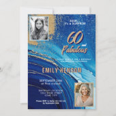 Invitation 60 et Fabulous Marble Parties scintillant 2 Photo (Devant)