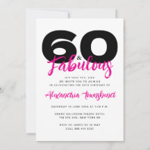 60 & Fabuleux Anniversaire 60 ans gras