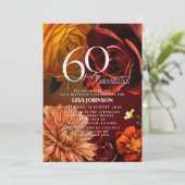 Invitation 60 & Fabuleux Couleur de soleil foncé Moody Floral (Debout devant)