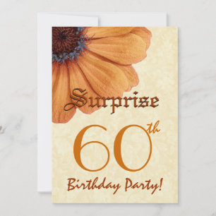 Invitation 60e année de la fête surprise de l'anniversaire Go