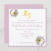 Invitation 60e anniversaire (Devant / Derrière)