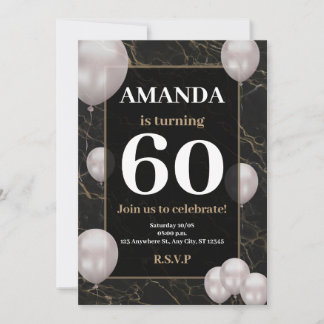 Invitation 60e anniversaire