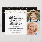 Invitation 60e anniversaire 60 ans dans la fabrication de l'o (Devant / Derrière)