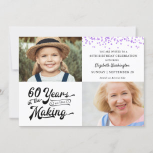 Invitation 60e anniversaire ANNÉES DANS LA FABRICATION de Con