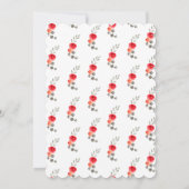 Invitation 60e anniversaire Aquarelle Rose Twig Floral (Dos)