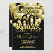 Invitation 60e anniversaire Ballons d'or (Devant / Derrière)