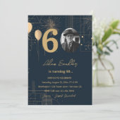 Invitation 60e anniversaire ballons et feux d'artifice (Debout devant)