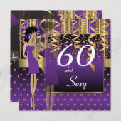 Invitation 60e anniversaire Bash Party (Devant / Derrière)