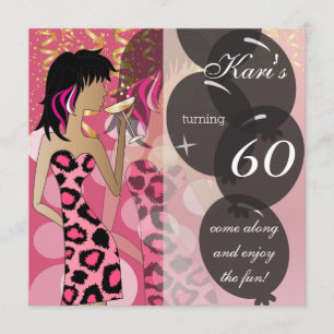 Invitation 60e anniversaire Bash Party   MODÈLE   DO-IT-YOURS