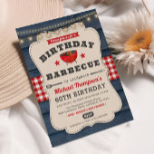 Invitation 60e anniversaire BBQ Summer Barbecue Party