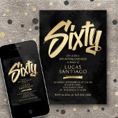 Invitation 60e anniversaire Black Gold