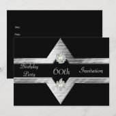 Invitation 60e anniversaire Black Silver Jewel (Devant / Derrière)