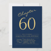 Invitation 60e anniversaire Blue Gold Chapitre 60 (Devant)
