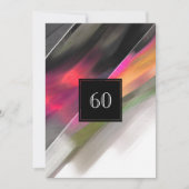 Invitation 60e anniversaire Célébration peinture Abstraite (Devant)