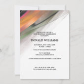 Invitation 60e anniversaire Célébration peinture Abstraite (Dos)