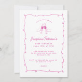 Invitation 60e Anniversaire de fête Doodle Whimsical Rose (Devant)