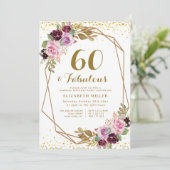 Invitation 60e anniversaire de floraison violette (Debout devant)