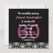 Invitation 60e anniversaire de la fête de l'argent et de la f (Dos)